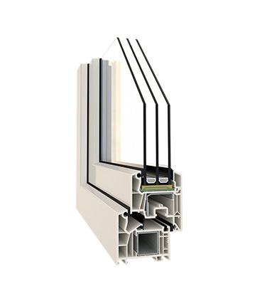 Softline 76 MD 5k - systém VEKA