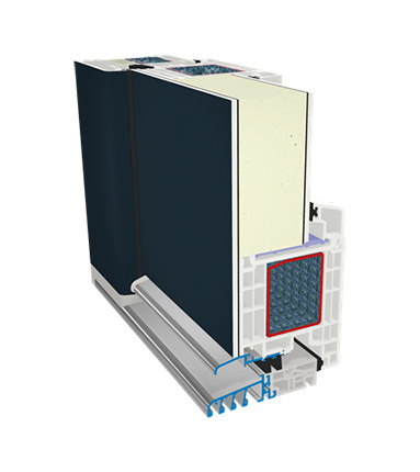 Vchodové dveře GEALAN s výplní Paneldoor